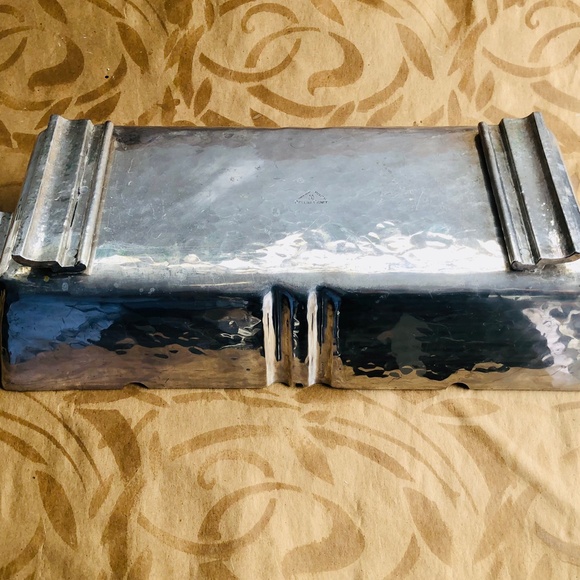 Extremely Rare Cellini Craft Handwrought Tiled Double Server